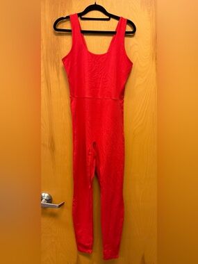 all in motion Red Sleeveless Active Jumpsuit